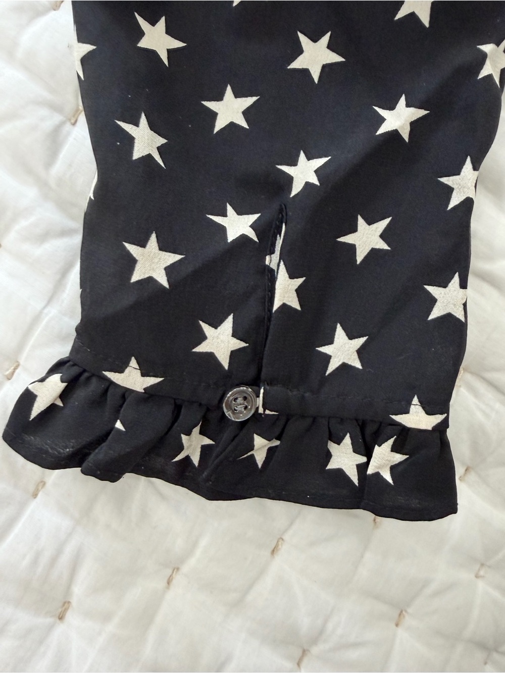 J. Crew Collection Black Long-Sleeve Star Print Dress - Picture 7 of 15